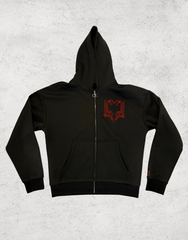 Albania Eagle Outline Hoodie in Black