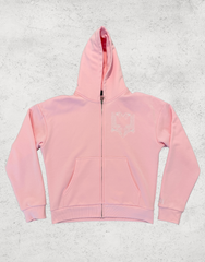 Albania Eagle Outline Hoodie in Pink