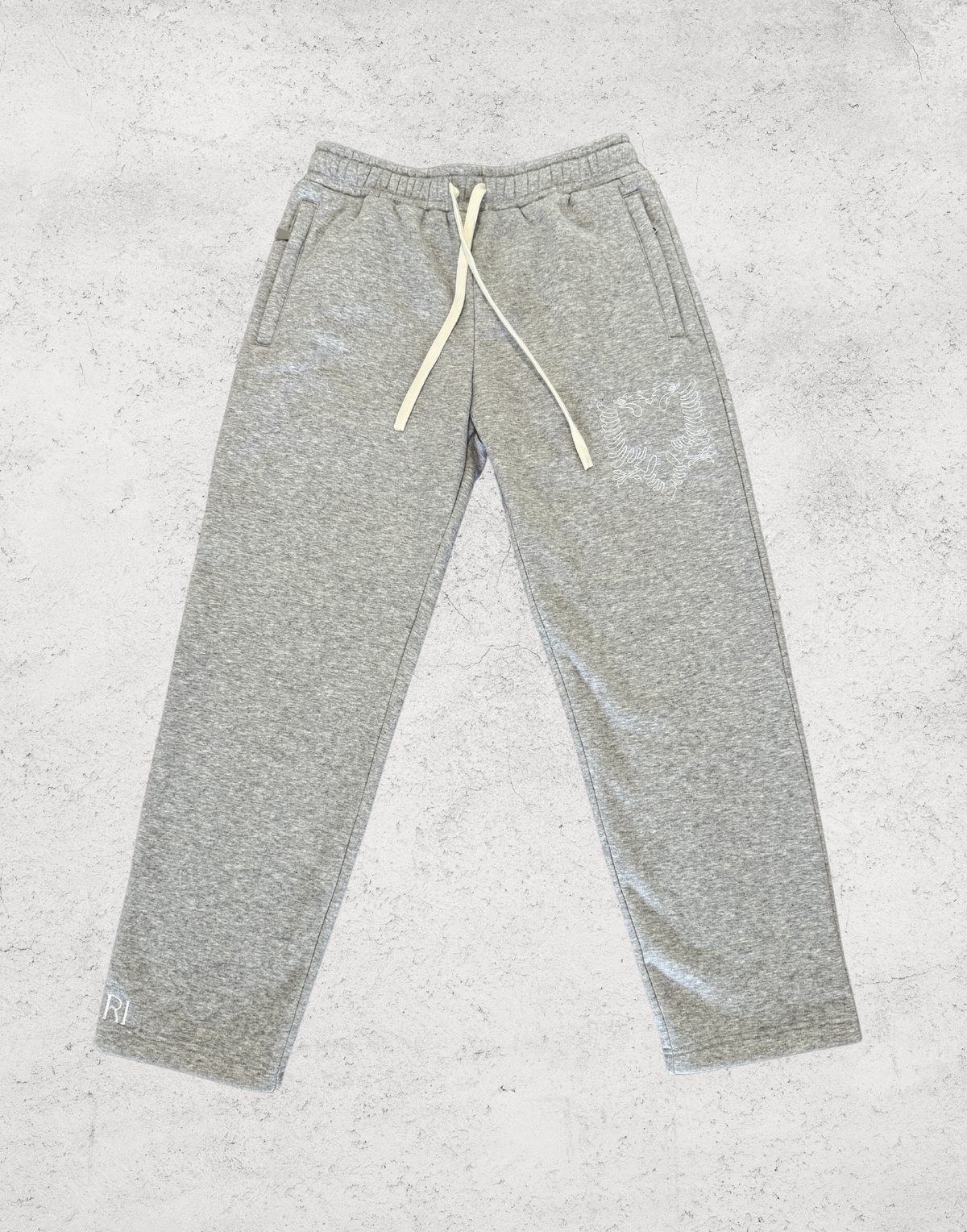 Albania Eagle Outline Joggers in Grey