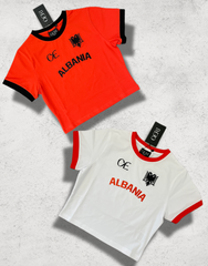 'Albania' Crop Top Bundle (Red & White)