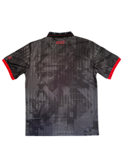 Albanian "Skanderbeg 1912" Polo in Charcoal & Red