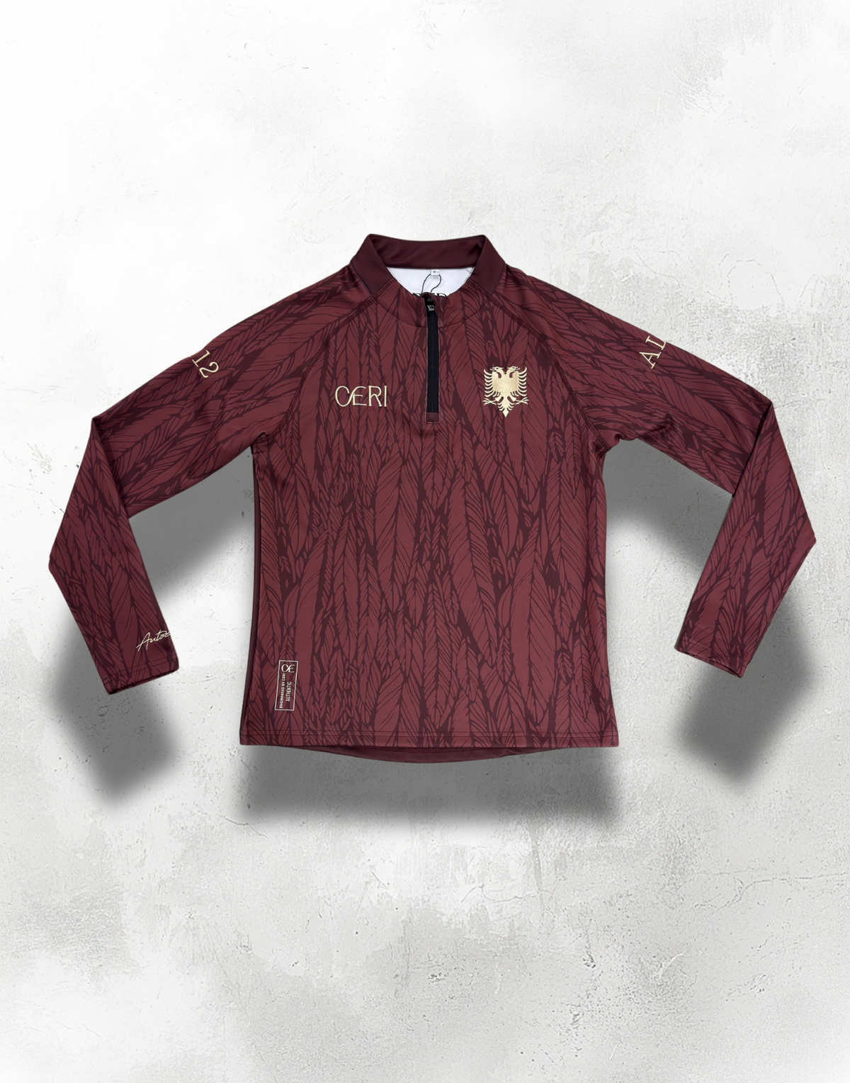 Albania ‘Golden Eagle’ Longsleeve in Burgundy