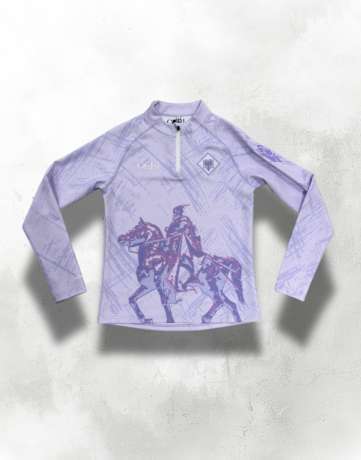 Albania Skanderbeg Long-Sleeve Top in Purple