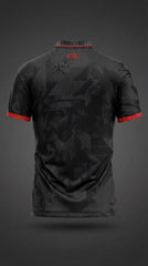 Albanian "Skanderbeg 1912" Polo in Charcoal & Red